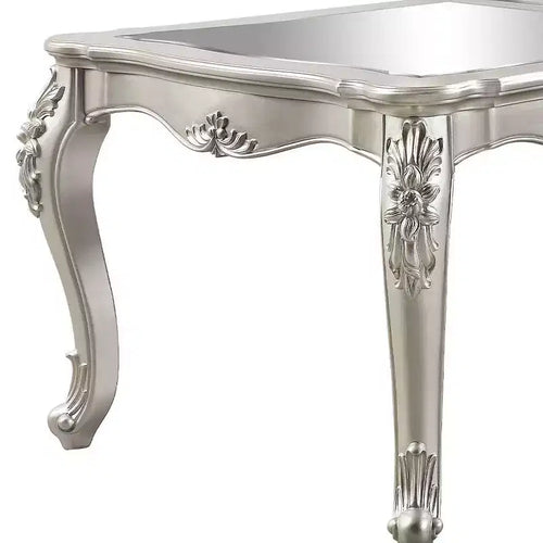 Table de salle à manger Bently 244 cm, finition champagne - Acme Furniture : Rectangle sophistiqué, 8 places