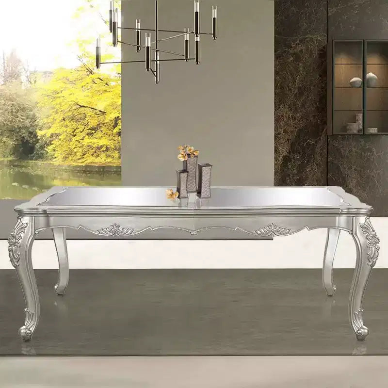 Table de salle à manger Bently 244 cm, finition champagne - Acme Furniture : Rectangle sophistiqué, 8 places
