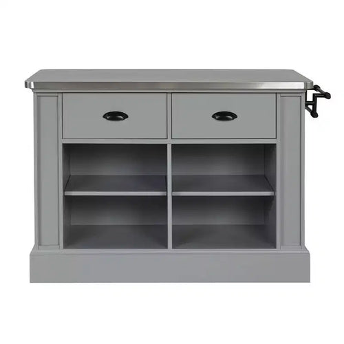 Acme Furniture Urrur Kitchen Island Gray Finish