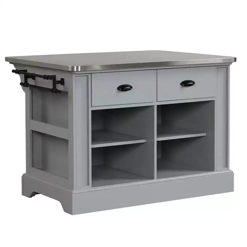 Acme Furniture Urrur, îlot de cuisine, fini gris