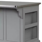 Acme Furniture Urrur, îlot de cuisine, fini gris