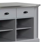 Acme Furniture Urrur, îlot de cuisine, fini gris