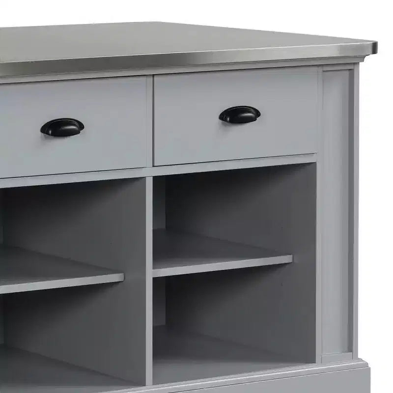 Acme Furniture Urrur, îlot de cuisine, fini gris