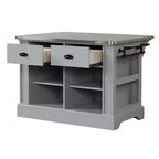 Acme Furniture Urrur, îlot de cuisine, fini gris