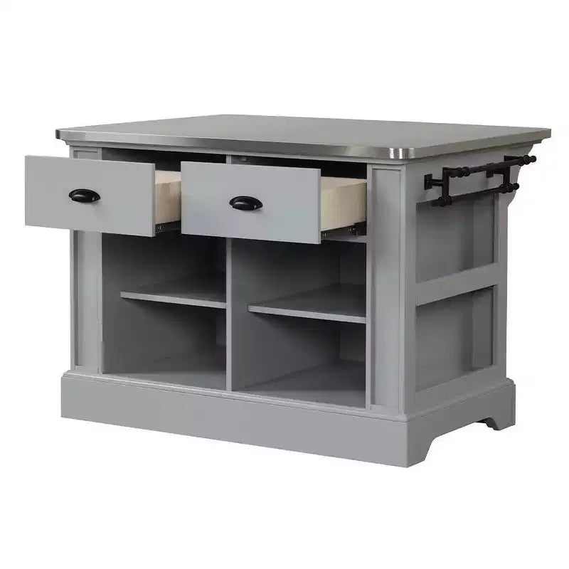 Acme Furniture Urrur, îlot de cuisine, fini gris
