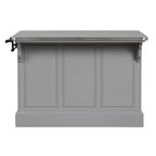 Acme Furniture Urrur, îlot de cuisine, fini gris