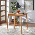 Table carrée hauteur comptoir Buylateral Newington chêne clair