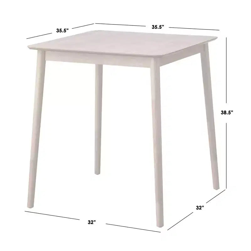 Table carrée hauteur comptoir Buylateral Newington chêne clair