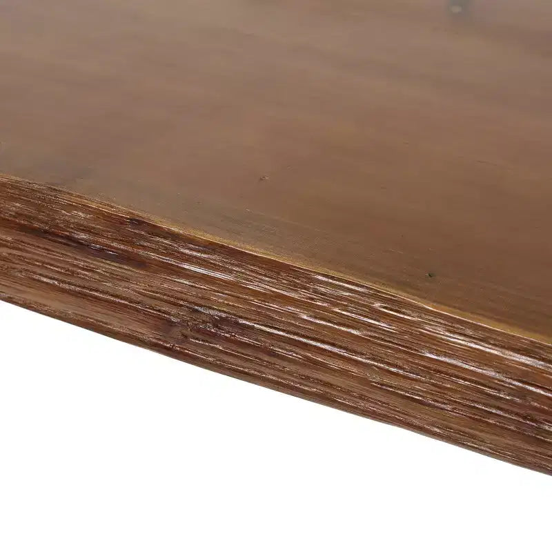 Christopher Knight Home Chana Table de bar rectangulaire à bords naturels style industriel, bois naturel : style pub, table haute