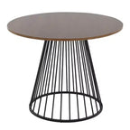 LumiSource Canary Wood Dining Table Black Metal/Walnut