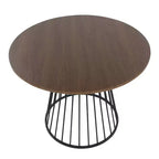 LumiSource Canary Table à Manger en Bois Métal Noir/Noyer