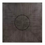 Table de hauteur de comptoir Powell Barnes avec plateau tournant gris
