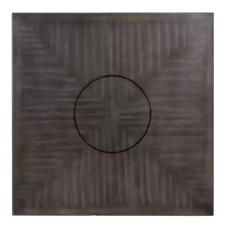 Table de hauteur de comptoir Powell Barnes avec plateau tournant gris
