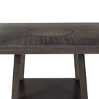 Table de hauteur de comptoir Powell Barnes avec plateau tournant gris