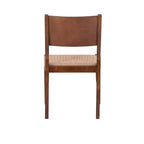 Ensemble de salle à manger 5 pièces Clara avec chaises et banc en corde marron - Powell