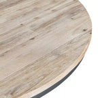 Ensemble de salle à manger 5 pièces ronde Keaton hauteur standard avec 4 chaises Beach - Picket House Furnishings : design rustique à piédestal