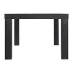 Table de salle à manger extensible Jasper noire - Picket House Furnishings : Style moderne, rallonge amovible, 4 places