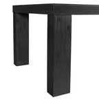Table de salle à manger extensible Jasper noire - Picket House Furnishings : Style moderne, rallonge amovible, 4 places