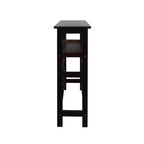 Casier à vin autoportant en bois massif 18 bouteilles avec étagères Espresso - Flora Home : Construction en pin, 1 étagère, 84 cm de hauteur