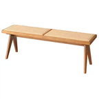Ensemble de salle à manger moderne 6 pièces Valentina Buylateral avec 1 table, 2 chaises, 2 fauteuils et 1 banc Noyer clair