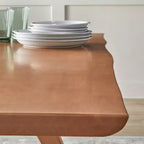 Ensemble de salle à manger moderne 6 pièces Valentina Buylateral avec 1 table, 2 chaises, 2 fauteuils et 1 banc Noyer clair