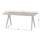 Ensemble de salle à manger moderne 6 pièces Valentina Buylateral avec 1 table, 2 chaises, 2 fauteuils et 1 banc Noyer clair