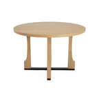 Christopher Knight Home Andrew Table à manger ronde rustique avec cadre entrecroisé 48 po chêne naturel