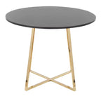 Table à manger LumiSource Cosmo MDF Or/Noir