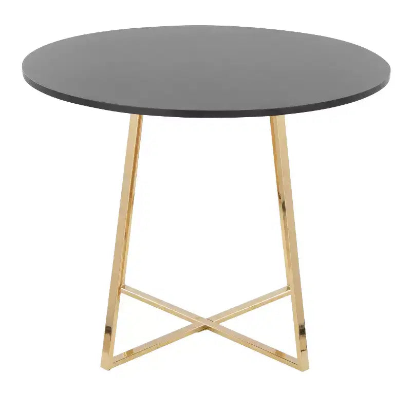 Table à manger LumiSource Cosmo MDF Or/Noir