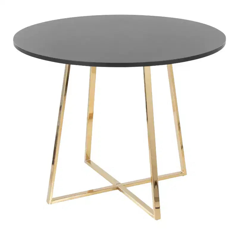 Table à manger LumiSource Cosmo MDF Or/Noir