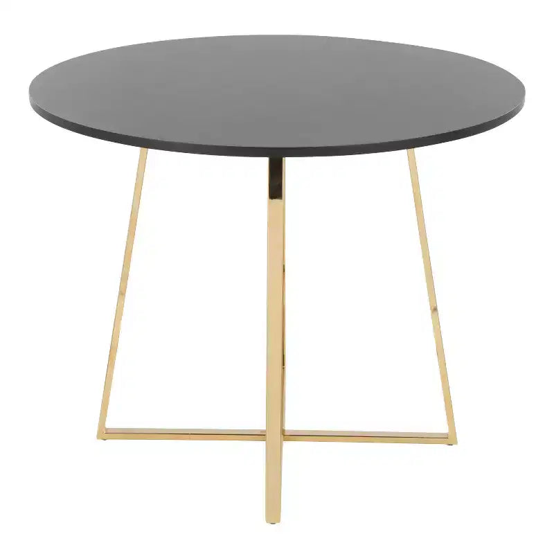 Table à manger LumiSource Cosmo MDF Or/Noir