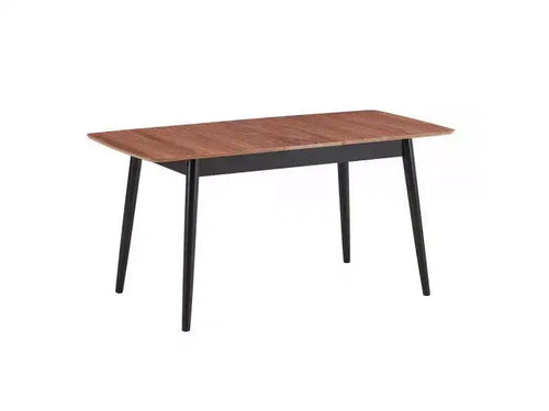 62.99" Lanae Dining Table Natural Black Finish - Acme Furniture