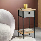 Table d'appoint avec bac en tissu, structure noire - Room Essentials™