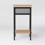 Table d'appoint avec bac en tissu, structure noire - Room Essentials™