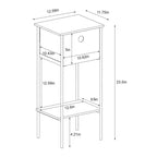 Table d'appoint avec bac en tissu, structure noire - Room Essentials™