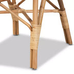 Fauteuil en rotin Sheraton naturel - bali & pari : Style bohème, revêtement en polyester, cadre en bois, aucun assemblage requis