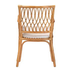 Fauteuil en rotin miel clair Maisa bali et pari