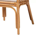 Fauteuil en rotin miel clair Maisa bali et pari