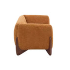 Christopher Knight Home James 63 po. Causeuse en tissu bouclé caramel