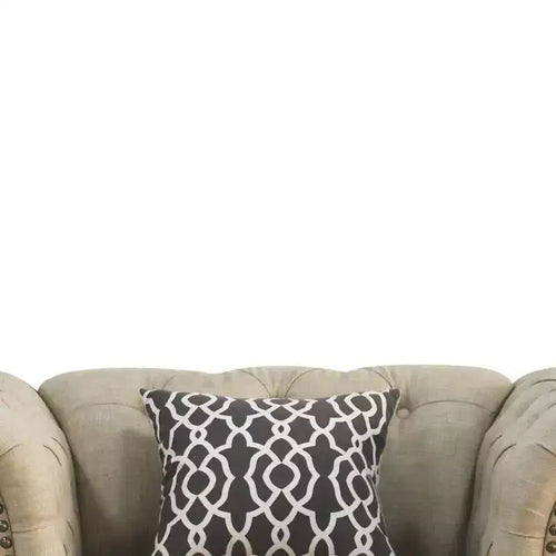 Chaises d'appoint Aurelia en lin beige Acme Furniture