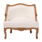 bali & pari Sylvestra Accent Chair: Low Seat, Bayur Wood, Foam Padded, No Assembly Required