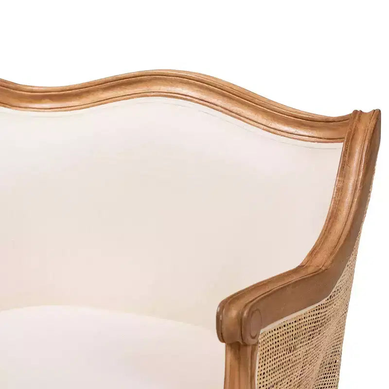 bali & pari Fauteuil d'appoint Sylvestra : Assise basse, Bois de bayur, Rembourrage en mousse, Aucun assemblage requis