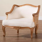 bali & pari Fauteuil d'appoint Sylvestra : Assise basse, Bois de bayur, Rembourrage en mousse, Aucun assemblage requis