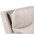 HOMES: Intérieur et Extérieur Fauteuil inclinable motorisé releveur en similicuir Moonrise avec système de têtière breveté Gris clair