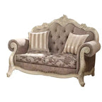 Acme Furniture 71" Ragenardus Sofa Gray Fabric/Antique White