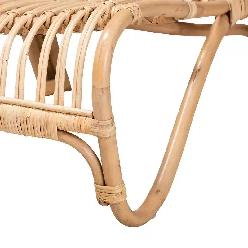 bali & pari Alaya Fauteuil d'appoint en rotin: Fabriqué à la main, Meuble d'intérieur, Sans repose-pieds