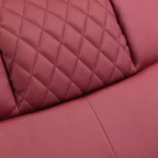 COMHOMA Fauteuil inclinable électrique avec massage et LED, en cuir PU, rouge