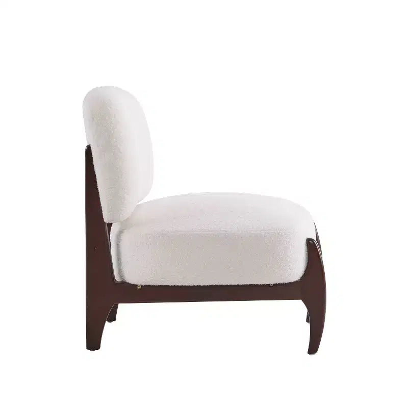 Christopher Knight Home Lot de 2 Chaises d'Appoint Modernes Landon en Bois d'Hévéa Rembourrées Bouclette