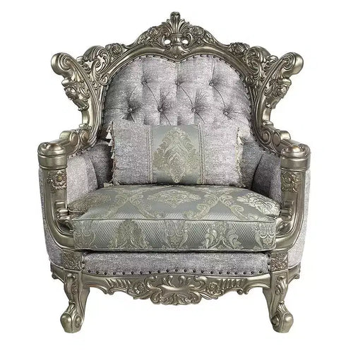 Fauteuil d'appoint Miliani de 44,5 po en tissu/fini bronze antique - Acme Furniture