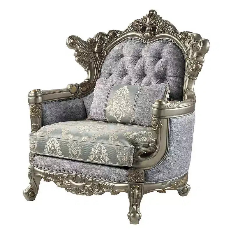 Fauteuil d'appoint Miliani de 44,5 po en tissu/fini bronze antique - Acme Furniture